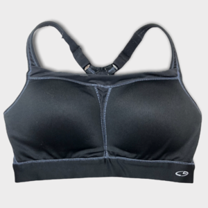 Black Padded Racerback Padded Adjustable Sports Bra Size Medium